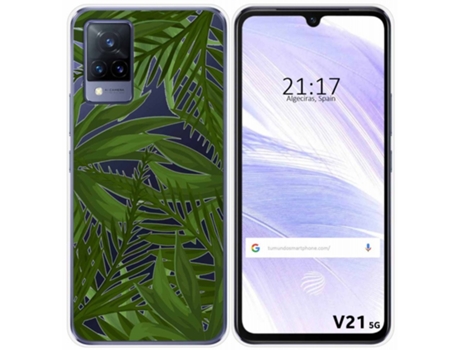 Carcasa Vivo V21 5G TUMUNDOSMARTPHONE Dibujos Transparente Multicolor