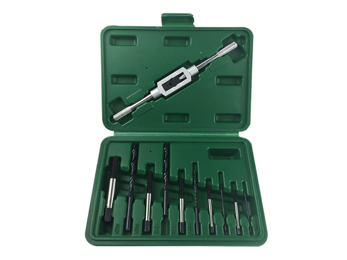 Juego De 11 Extractores De Tornillos Rotos, Acero Cromo Vanadio, Herramientas Portátiles, Brocas