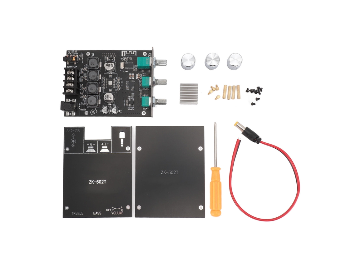 Placa Amplificadora Bluetooth 5.0 Tpa3116d2 De 50 W X 2, Doble Canal Hifi Con Control De Audio Y Protecciones.