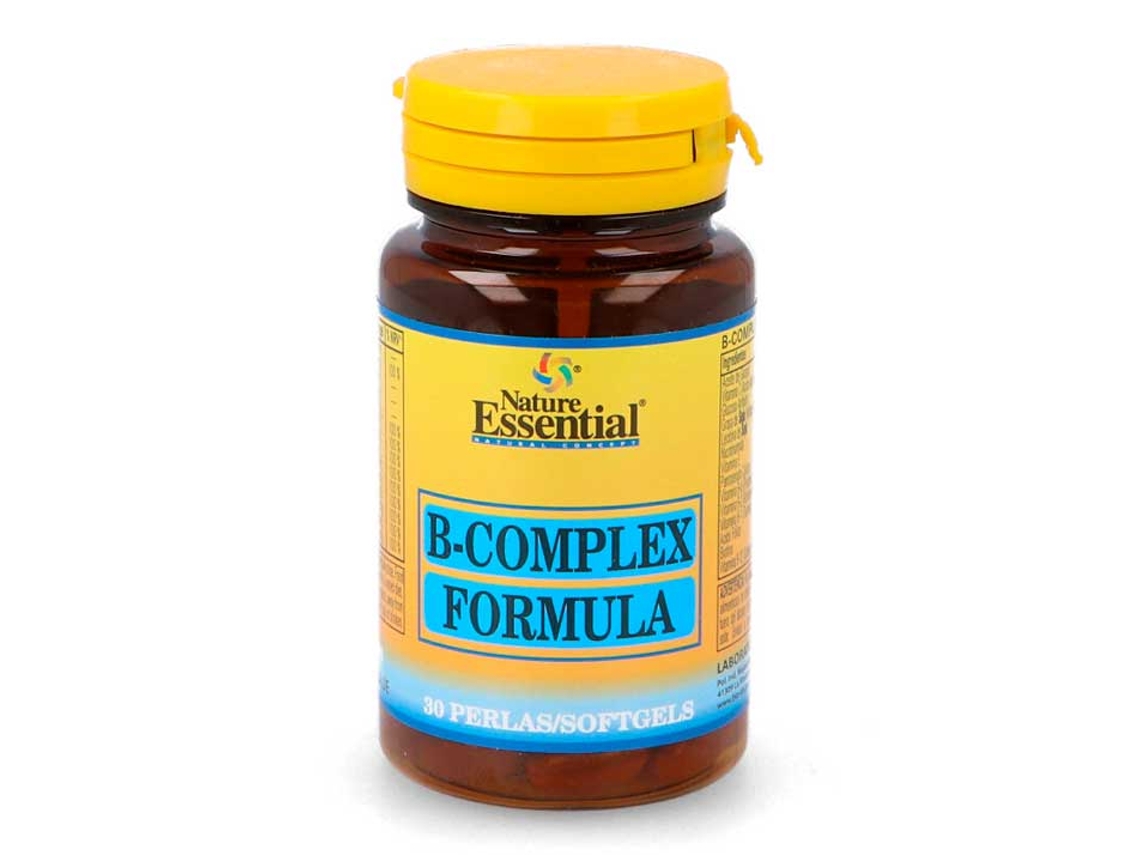 Complemento Alimentar NATURE ESSENTIAL B-Complex Fórmula (30 pérolas de 500mg)