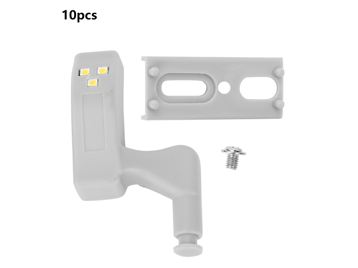 Ycy-luz Led Nocturna Batería Bisagra Puerta Armario Gabinete Alacena Armario (10pcs)