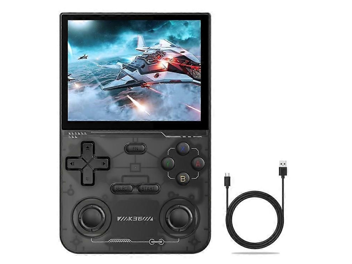 Consola GOKOCO R36s con pantalla IPS de 3,5 pulgadas y batería de 3200 mAh.