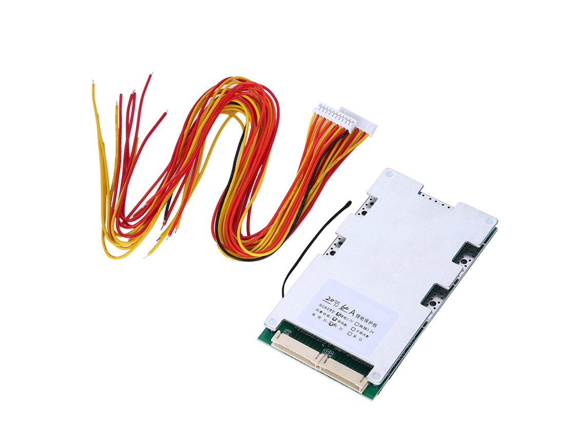 Placa De Protección Pcb Bms Para Batería De Litio De 20s 60a Con Carga Balanceada