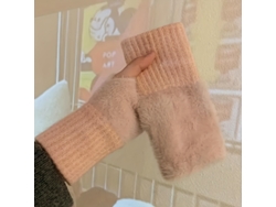 Guantes Unisex Para Pantallas Táctiles, Resistentes Al Viento Y Fabricados En Ante, Con Dedos Cortos: Ideales Para El Invierno. Multifuncion