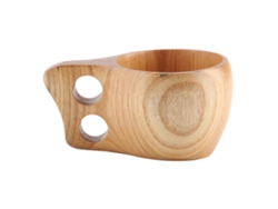 Taza de madera natural para bebidas. KOFIHETY