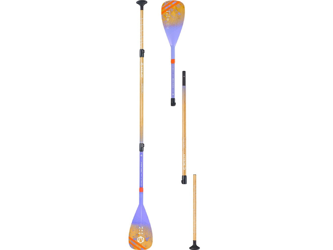 Paddle Surf Paddles Phase Bamboo Carbon 2 Seções Dourado 185-225 Cmaztron