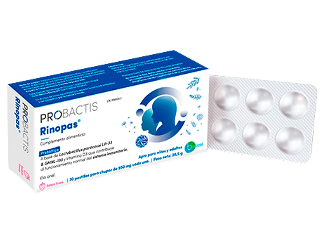 Rinopas Fresa 30 Comprimidos PROBACTIS