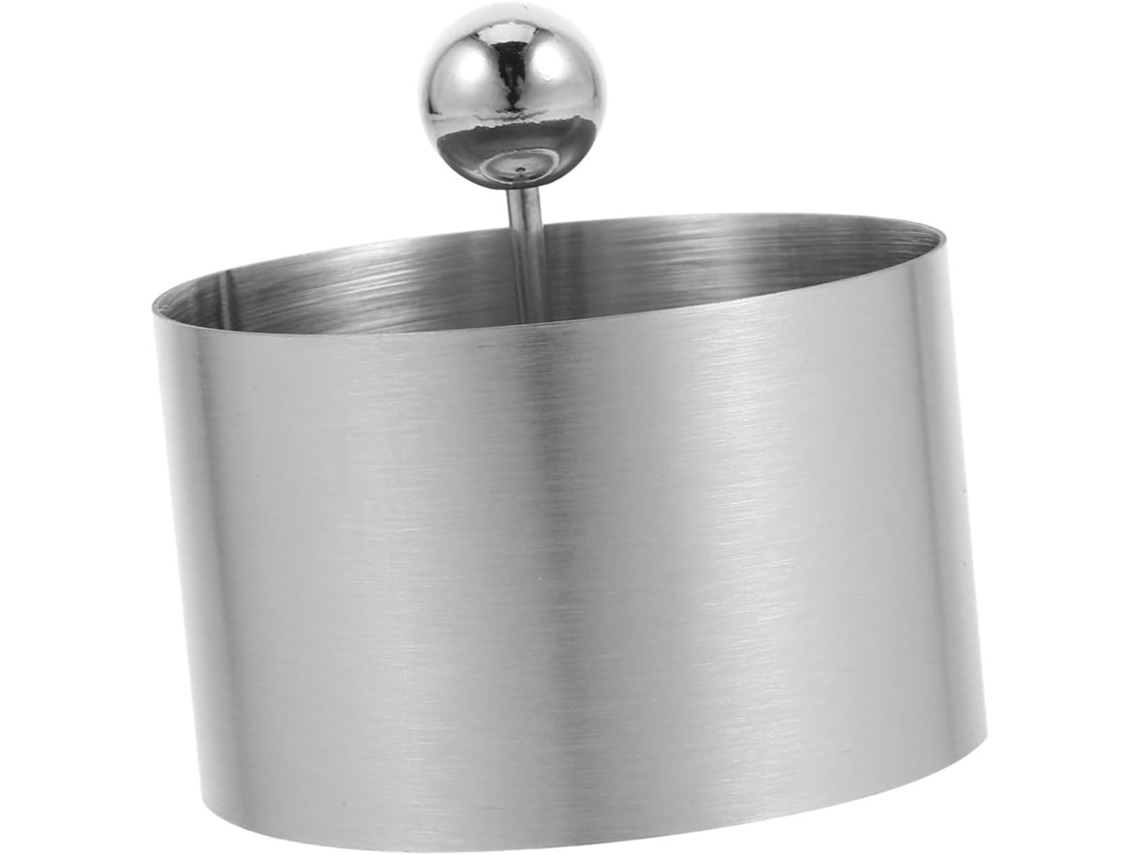 Molde Redondo De Acero Inoxidable Para Hornear Y Servir.