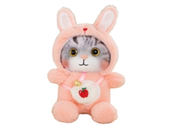 Ats-juguete De Peluche De Gato Con Campanilla Linda Suave Y Colorido Peluche De Gato Para Niños Cumpleaños Rosa