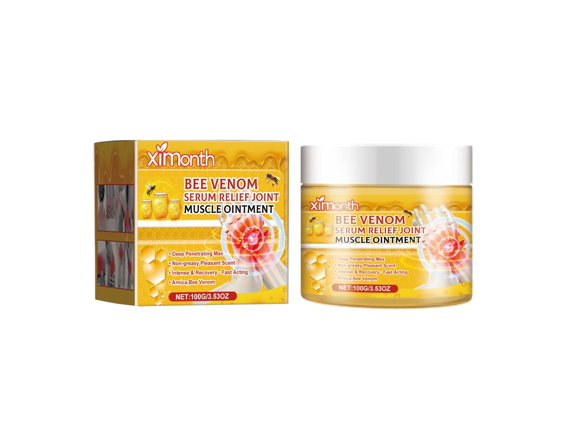 Crema para aliviar las arterias afectadas por picaduras de abeja.