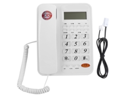 Teléfono fijo con identificador de llamadas y cable