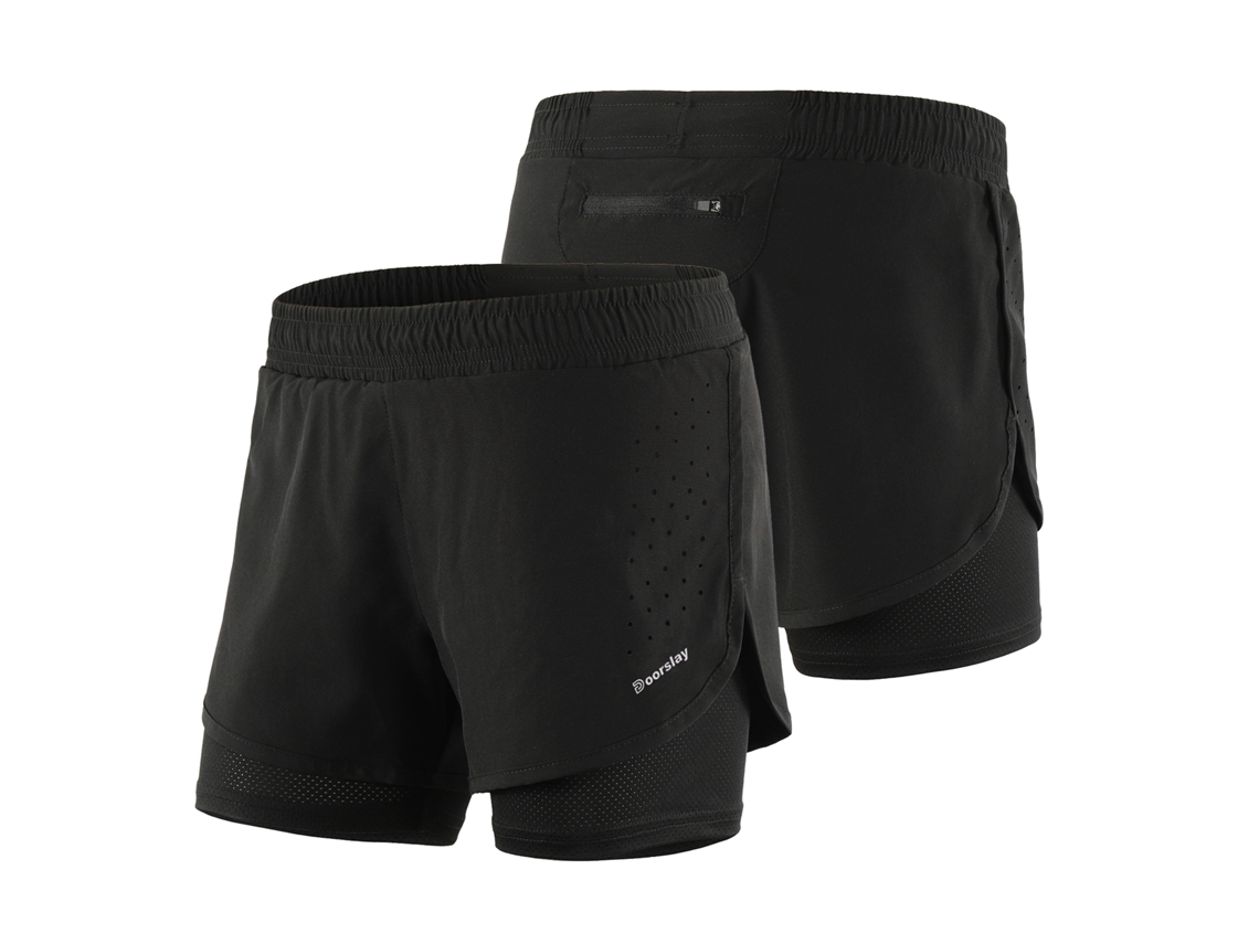 Pantalones Cortos De Running 2 En 1 Para Mujer Con Forro Largo, De Secado Rápido Y Transpirable Para Entrenamiento Y Ciclismo.