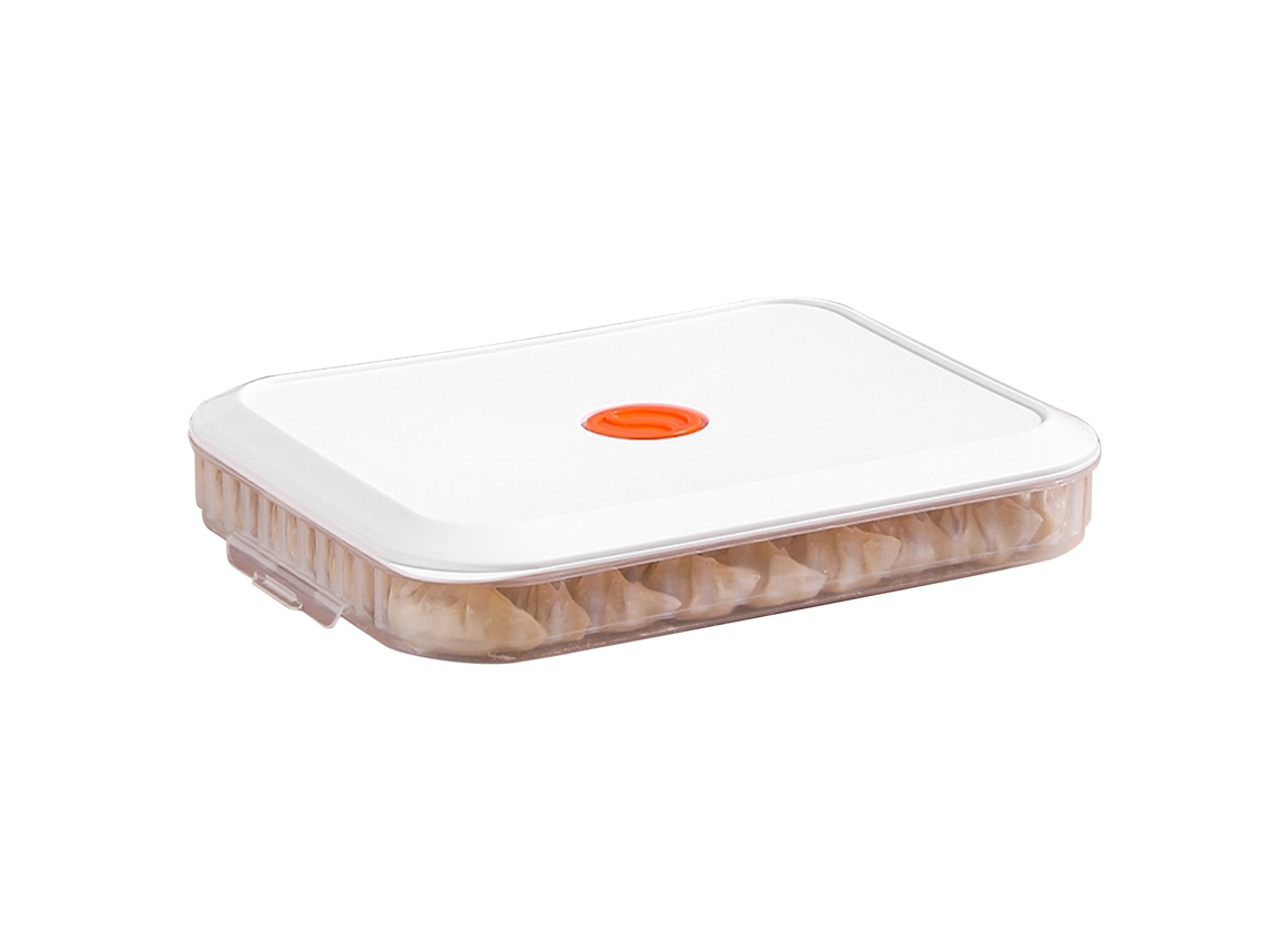 Caja De Almacenamiento Para Albóndigas Y Pasta Con Tapa De Plástico Para Cocina, 31x23x5cm