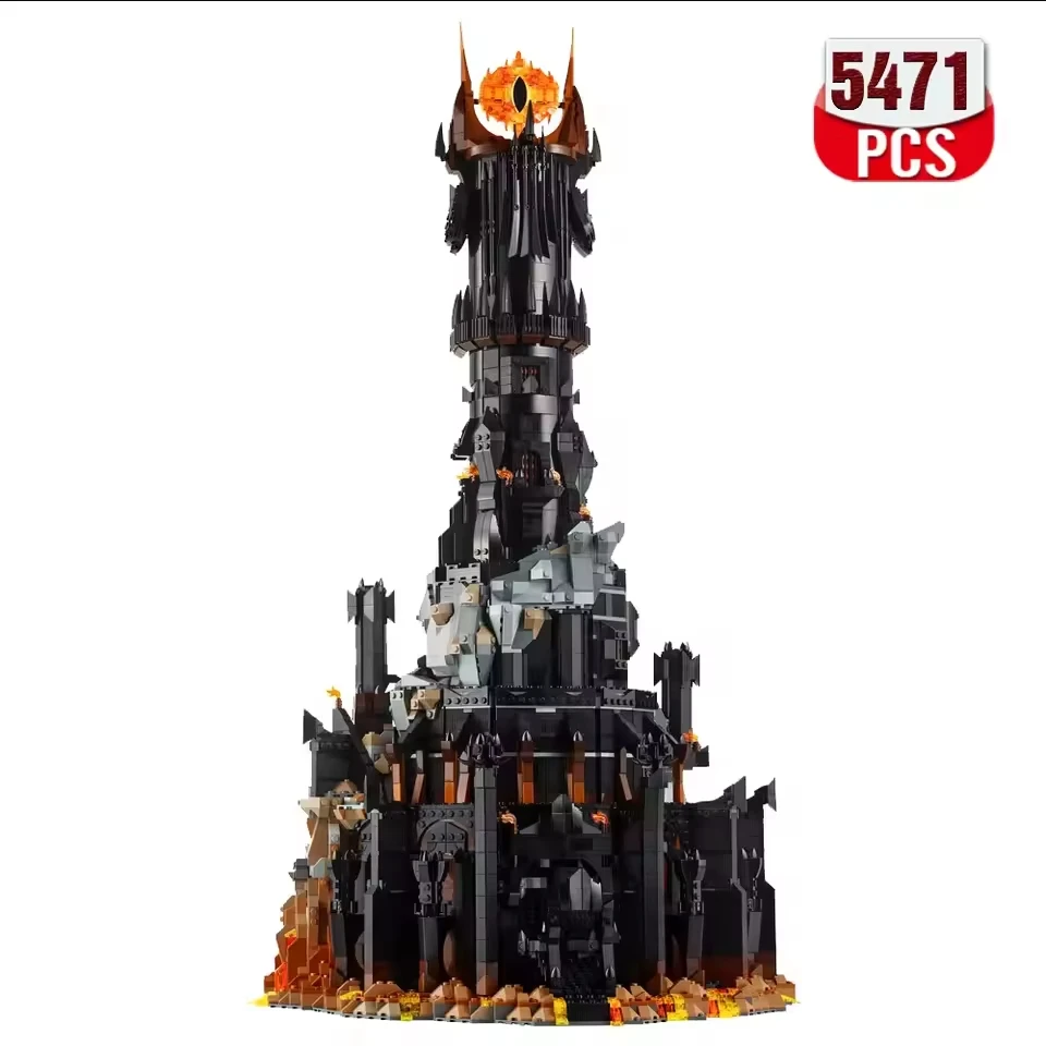 Juego De Bloques De Construcción Black Tower Dark Model, Juguete Creativo, Bloques De Construcción De Alta Dificultad.