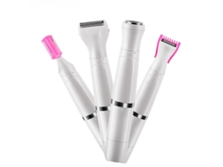 Depiladora eléctrica 4 en 1 para axilas, zona del bikini y cejas - Tamaño pequeño - Conexión USB