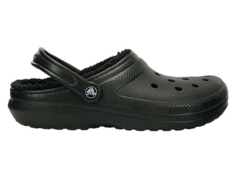 Zuecos CROCS Classic Lined Clog Unisex Mujer (38-39 - Negro)