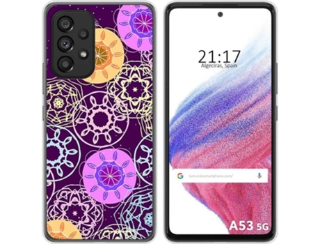 Carcasa para Samsung Galaxy A53 5G TUMUNDOSMARTPHONE Dibujos Radial Multicolor