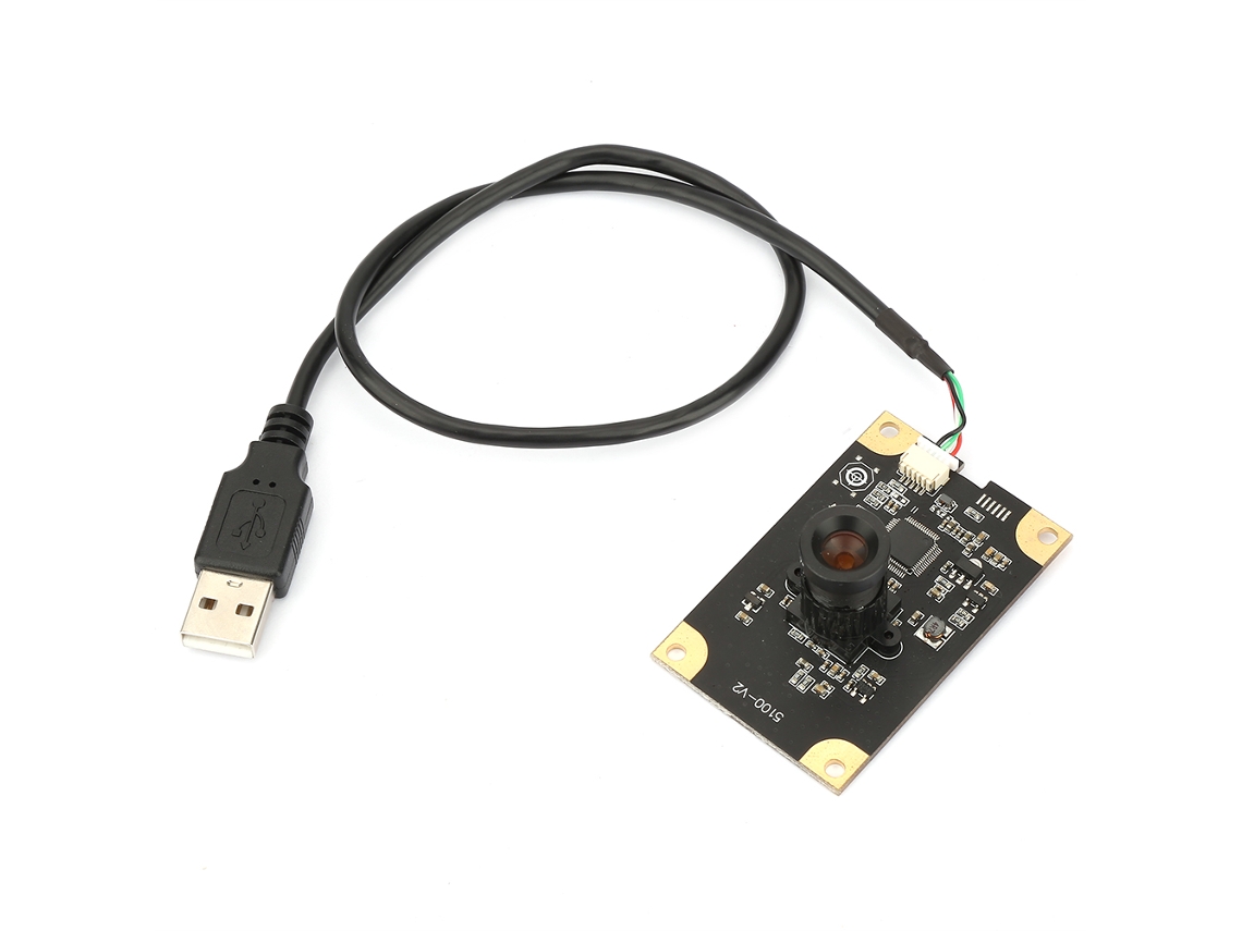 Módulo de câmera USB Veloriskku com lente grande angular de 60°, 5 megapixels, chip Mi5100, 2592*1944, Hbv-5100v2