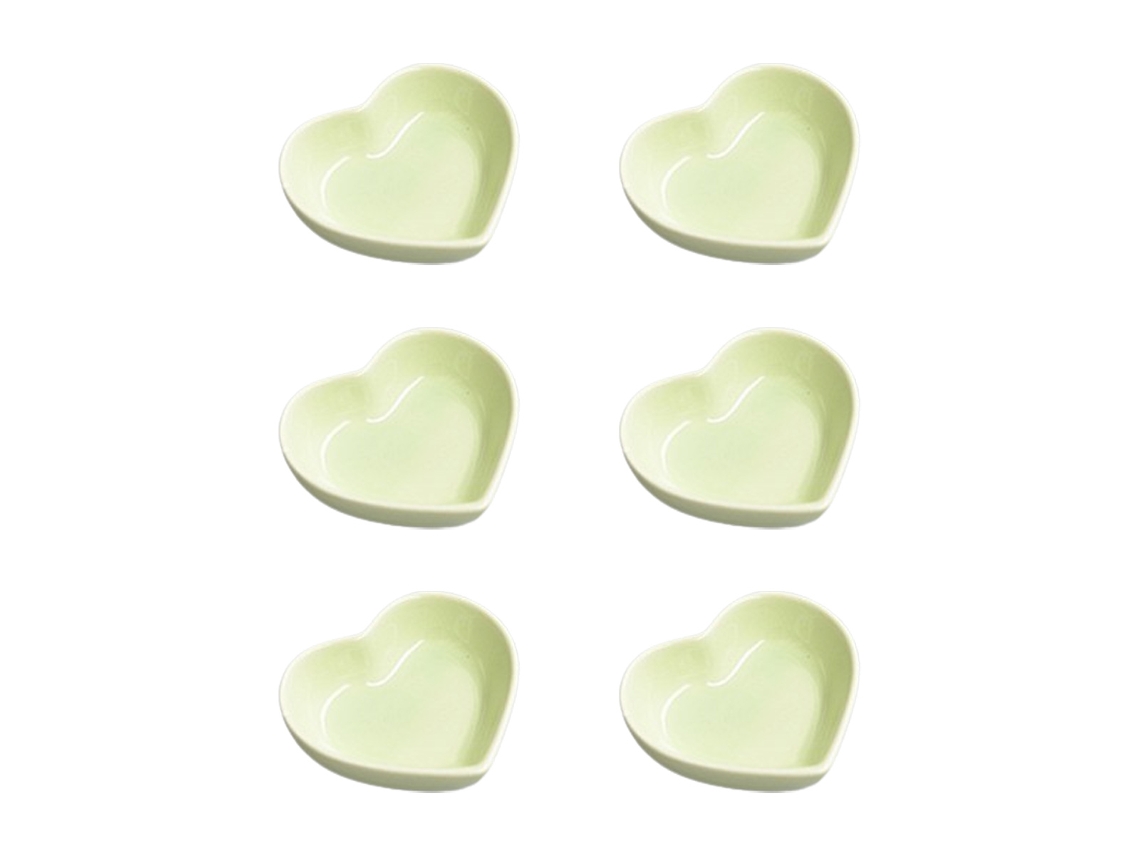 Plato de condimentos en forma de corazón: para salsas y aperitivos MEOIRUERY