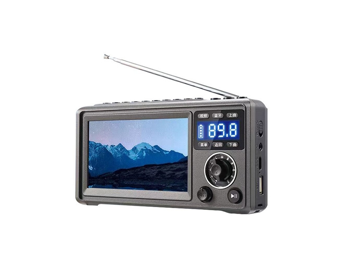 Ordenador Portátil De Vídeo De 4,3 Pulgadas Con Altavoz, Radio Fm/sm/tf, Reproductor De Mp3/mp4 Y Entrada Auxiliar, Reloj Para Personas Mayores.