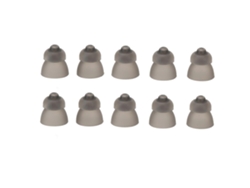 10 puntas de silicona lavables de doble capa para amplificador de sonido estático, de cúpula abierta, color negro, para Phonak Rosewell