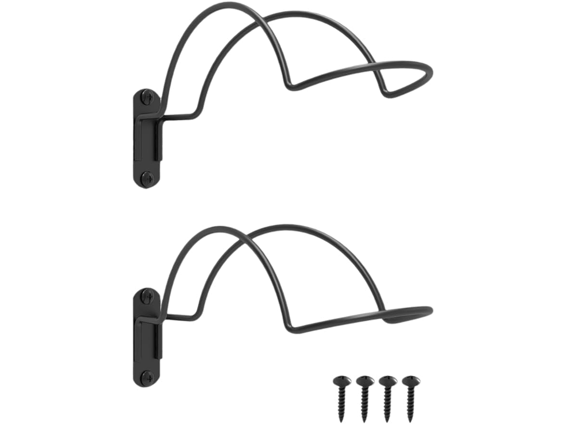 2 Soportes De Pared Para Cascos, Gancho Metálico Multifuncional Para Sombreros, Montaje En Pared