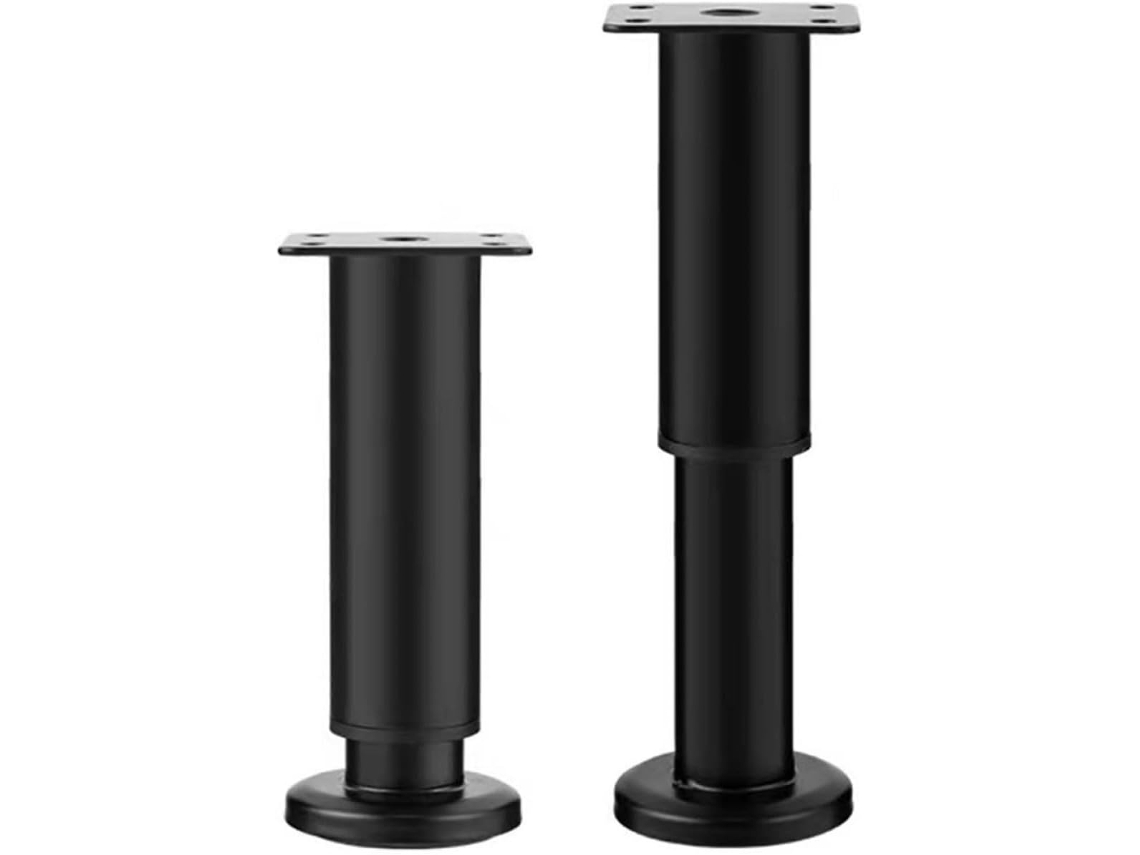 2 Patas Metálicas Minimalistas Para Muebles, Ajustables Y Estables (18-30 Cm), Para Camas Y Armarios.