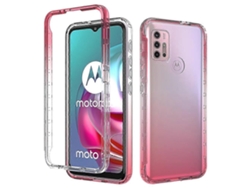 Funda Desmontable 2 En 1 Para Motorola Moto G30, Diseño Degradado, Protección Total, Transparente, Tpu Y Pc.