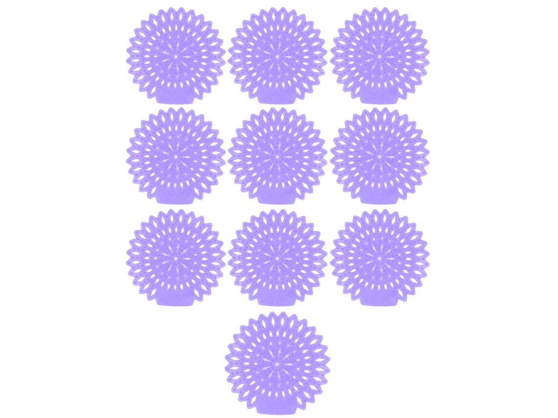 10 Protectores De Inodoro Antisalpicaduras Desodorizantes Con Fragancia Duradera A Lavanda (eva)