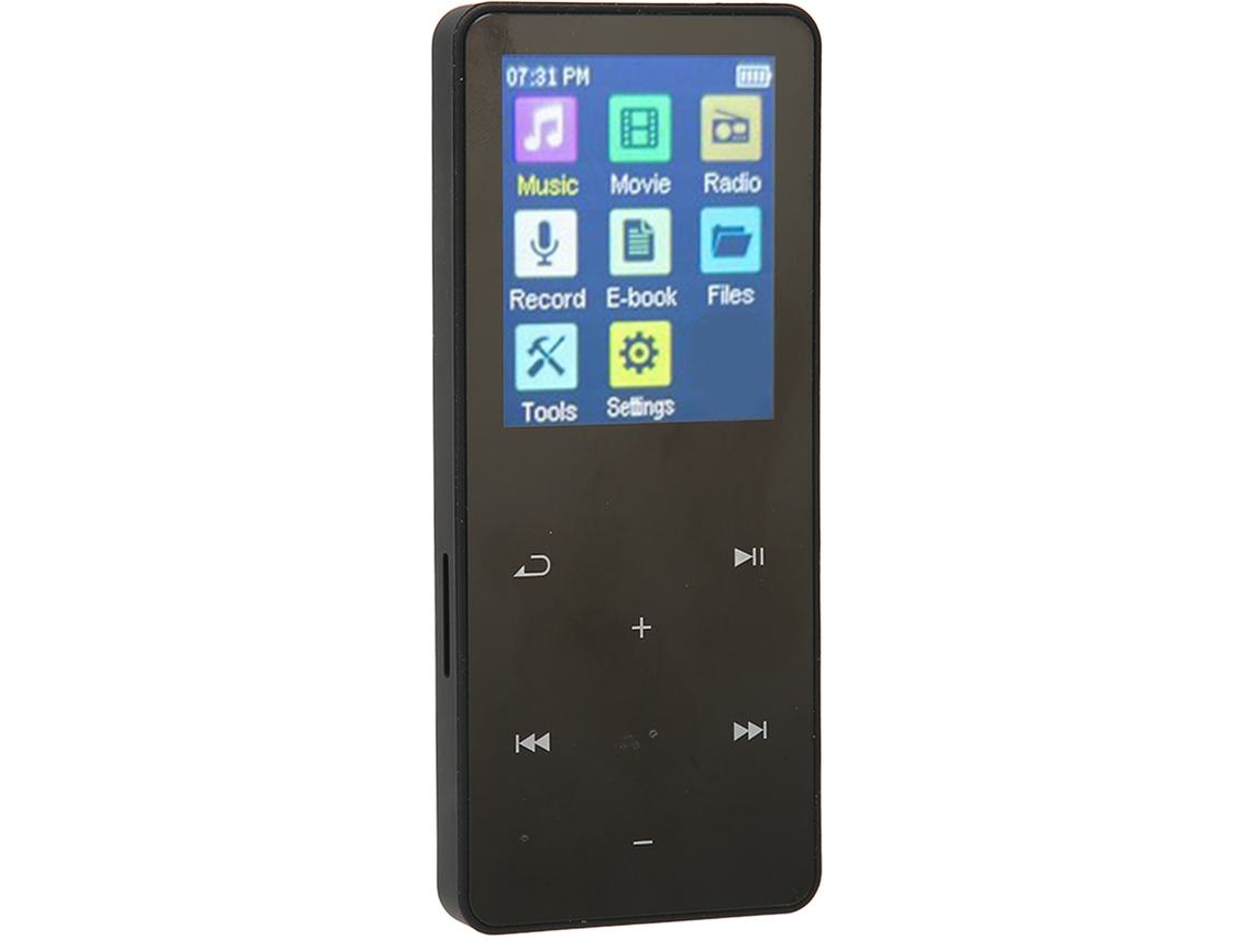 Reproductor MP3 Bluetooth YIZHOOD JS04 1.8Inch HiFi Loseless 8GB (Negro)