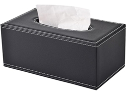 Caja De Pañuelos Cuero, Rectangular, Para Guardar Toallitas Maquillaje, El Baño Y Coche, Hogar, Moderno, Funcional, Orden Eficiente