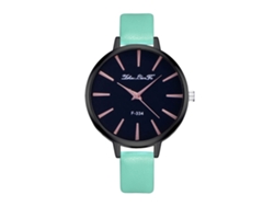 Reloj De Pulsera De Cuarzo Para Mujer Con Correa Estrecha De Piel Sintética, Moderno Y Lujoso (menta)