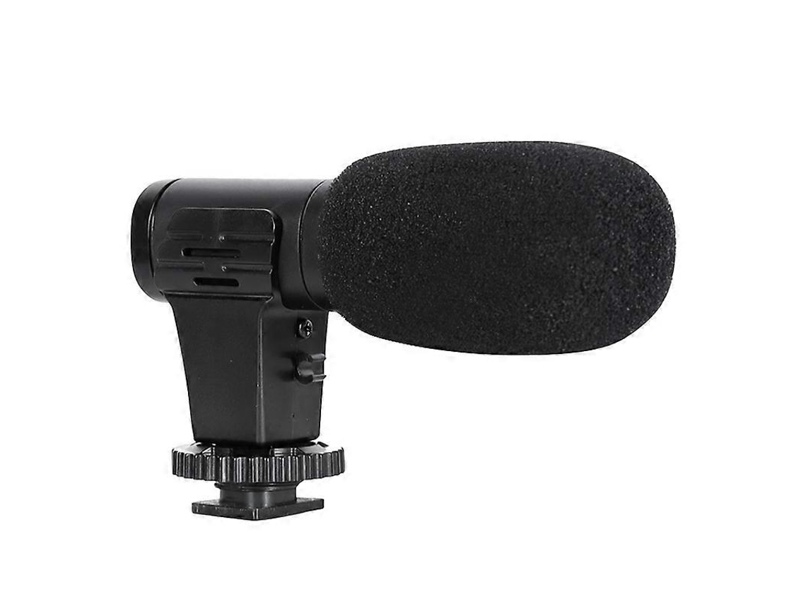 Mini micrófono de condensador para cámara, ideal para grabar entrevistas y vlogs. Nostalgia88