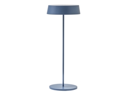 Lámpara De Mesa Led Azul Portátil Inemuri 2,2 W 2700 K Ip54, Recargable Por Usb, Regulador Táctil Integrado - Rossini Illuminazione