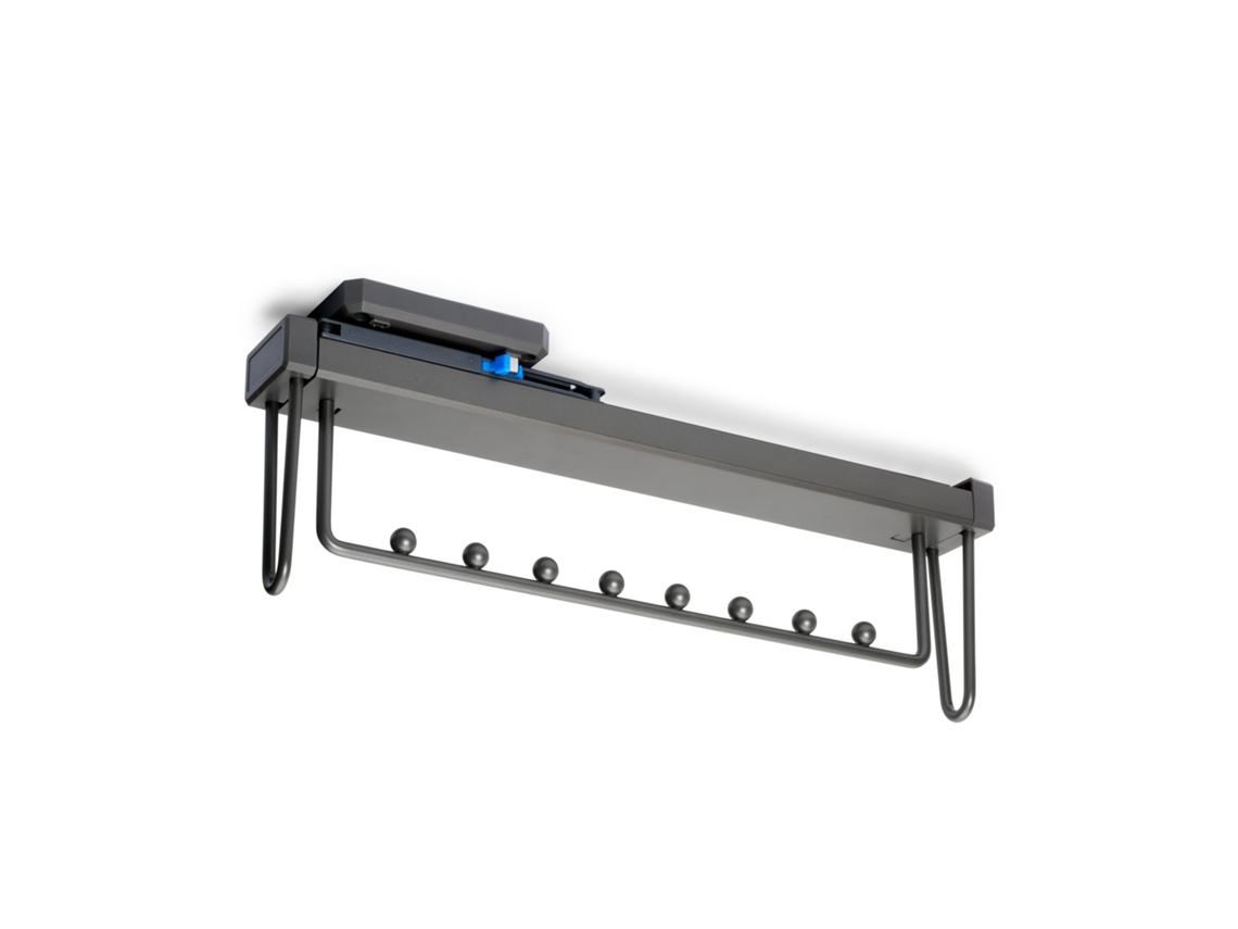 Varilla de trombón extraíble de cuarzo para armario, plástico y aluminio, titanio Emuca