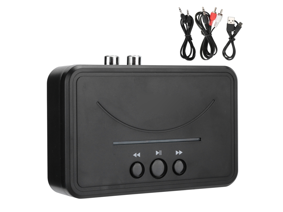 Receptor De Música Bluetooth 5.0 Nfc Con Conexiones Usb, Aux De 3,5 Mm Y Adaptador Estéreo Rca.