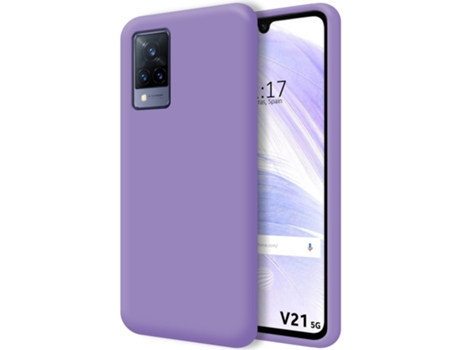 Carcasa Vivo V21 5G TUMUNDOSMARTPHONE Silicona Líquida Morado