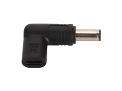 Adaptador De Hembra Type-c A 6.0*3.7mm, Carga Rápida Pd De 100w, Ángulo De 90 Grados