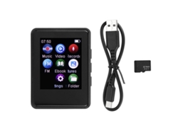 Reproductor Mp3/mp4 Con Bluetooth 5.0, Pantalla Táctil De 1,77", Sonido Hifi, Radio Fm, Grabadora Y Tarjeta De Memoria De 16 Gb.