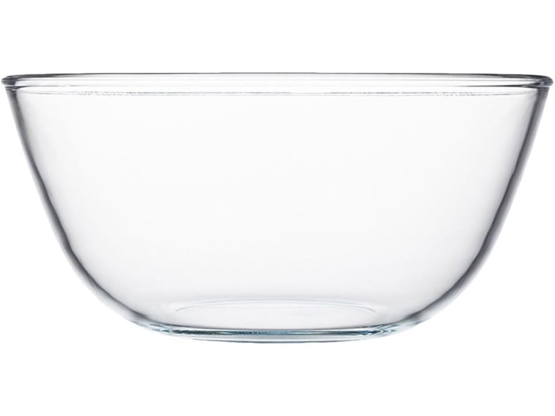 Tigela De Vidro Borossilicato, 1 Peça, Para Saladas E Sobremesas.