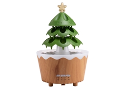 Difusor de aromas con control remoto, humidificador en forma de gota de lluvia y nube de lluvia. Mdug (madera)