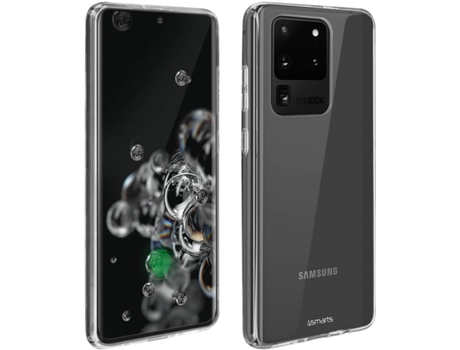 Carcasa y Protector de Cristal Templado Samsung Galaxy S20 Ultra 4SMARTS PACK-4SMA-S20U Gris
