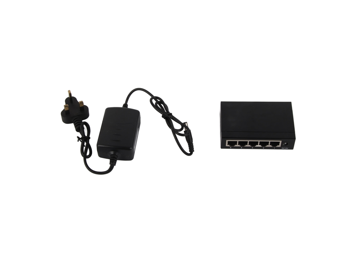 Conmutador Ethernet De 5 Puertos 10/100 Mbps, Plug And Play, Concentrador Divisor No Gestionado Para El Hogar/oficina.