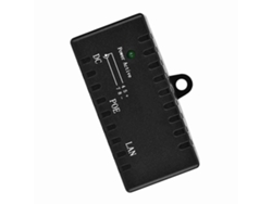 Mali adaptador Injetor Splitter Poe Power Over Ethernet para Rede Lan Preto