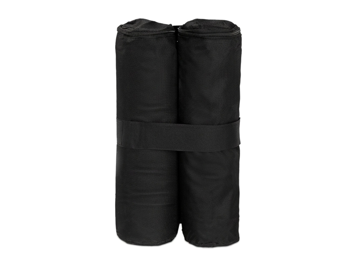 Relaxdays Peso Para Carpa, Pesas Para Patas, Rellenar Con Arena, 10 Kg Por Pata, 4 Uds., Negro
