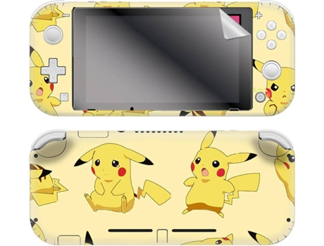 Kit Skin Adhesivo + Protector de Pantalla Pikachu (Nintendo Switch Lite)