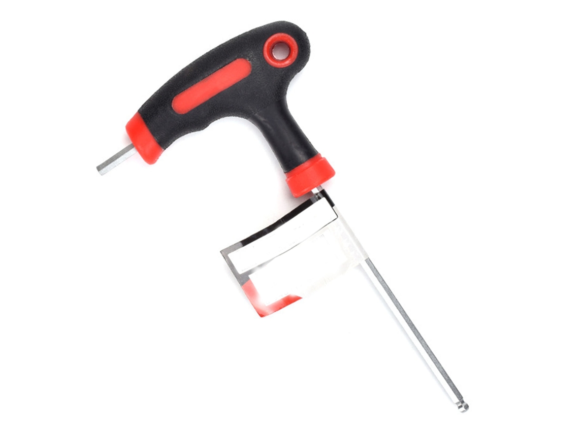 Llave Hexagonal En Forma De T Con Mango Extendido, Acero Aleado, Agarre Cómodo, Herramienta Portátil Para Reparación De Bicicletas, 4 Mm