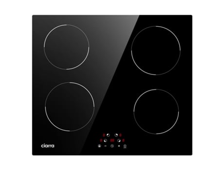 CIARRA Placa Inducción 59cm 6000W Temporizador Pulsador Táctil CD4BIH-D