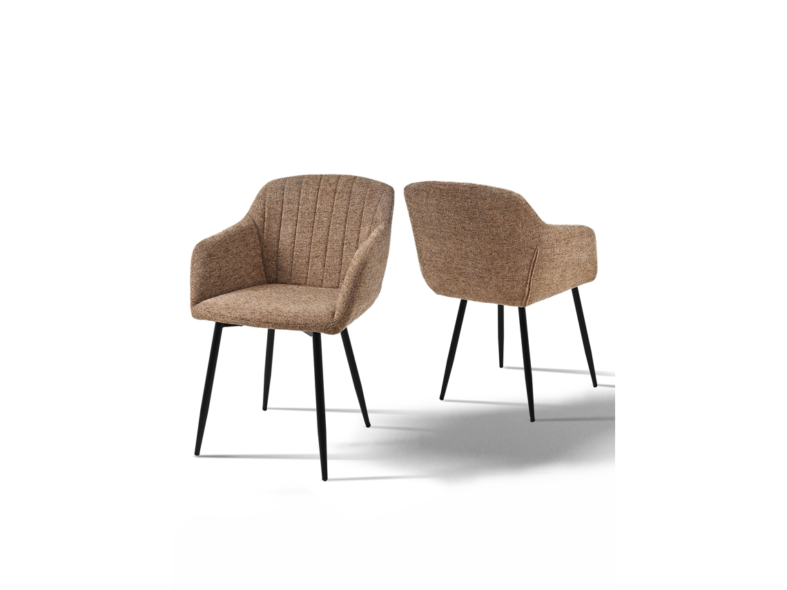 Sillas De Comedor Goeurvant 711(pack De 2, Café, Chenilla)