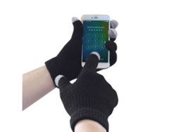 Guante De Punto Touchscreen: Destreza Y Comodidad Negro / Xx/3x
